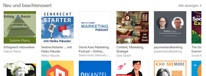 Der David Asen Marketing Podcast auf Platz 3 in iTunes